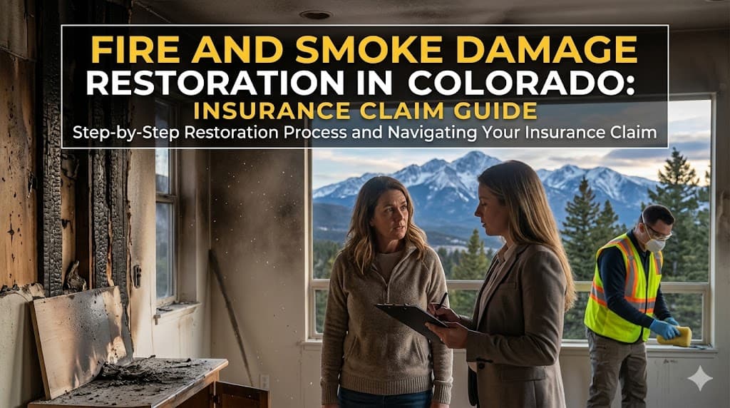 Fire and smoke damage assessment during professional restoration